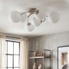 Chehalis 6-lichts plafondlamp met bollen, G9, Ø 64 cm, modern vintage design, gebogen armen