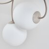Chehalis 6-lichts plafondlamp met bollen, G9, Ø 64 cm, modern vintage design, gebogen armen