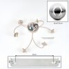 Chehalis 6-lichts plafondlamp, bolvormige plafondlamp ø 64 cm voor woonkamer