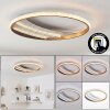 Ronde plafondlamp Calista LED met ringvorm, goud, instelbare lichtkleur 3000-6000 Kelvin