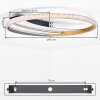 Ronde plafondlamp Calista LED met ringvorm, goud, instelbare lichtkleur 3000-6000 Kelvin