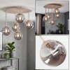 Chehalis 5-lichts plafondlamp met bolvormige kappen, Ø 43 cm, G9, retro