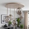 Chehalis 5-lichts plafondlamp met bolvormige kappen, Ø 43 cm, G9, retro