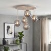 Chehalis 5-lichts plafondlamp met bolvormige kappen, Ø 43 cm, G9, retro