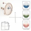 Moderne Kogel-plafondlamp Chehalis met cluster van 5 kleurrijke glazen kappen