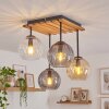 Koyoto plafondlamp met globevormige kappen, 4-lichts E14 voor eetkamer en woonkamer