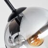 Koyoto 4-lichts plafondlamp met bolkappen, retro voor woonkamer en eetkamer