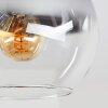 Koyoto 4-lichts plafondlamp met bolkappen, retro voor woonkamer en eetkamer