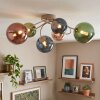 Chehalis plafondlamp met bolkappen, 6-lichts G9, rond ø 64 cm, retro-vintage