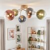 Chehalis retro plafondlamp bollen, gebogen 6-lichts design, ø 64 cm