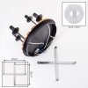 Kogel-plafondlamp Koyoto met 4 geribbelde heldere glazen kappen, ø 15 cm, E14