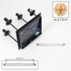 Moderne Cluster-plafondlamp Ripoll met vier amberkleurige glazen bollen