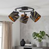 Alsen verstelbare plafondlamp 3-lichts met golfpatroon en kantelbare spots