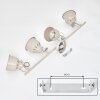 Moderne plafondspot Safari met 4 draaibare en zwenkbare zandkleurige spotkoppen
