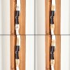 Natuurlijke houten vloerlamp Sernadelo met golvende opening en 4 E27-fittingen
