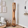 Boho houten vloerlamp Sernadelo met golvende staander en 4 E27-fittingen
