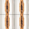 Boho houten vloerlamp Sernadelo met golvende staander en 4 E27-fittingen