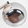 Zandkleurige moderne wandlamp Koyoto, 2-delige set, drie bollen in clusteropstelling