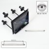 Moderne Cluster-plafondlamp Gastor met 4 glazen bollen in chroom, rook en helder