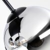 Moderne Cluster-plafondlamp Gastor met 4 glazen bollen in chroom, rook en helder