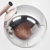 Moderne wandlamp Koyoto, 2-delige set, 3 ronde glazen kappen in chroom, rook en helder