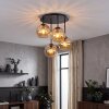 Moderne Cluster-plafondlamp Koyoto met 4 bolvormige glazen kappen Boven de eettafel