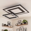 Platte moderne LED-plafondlamp Lerin met frames en instelbare lichtkleur 2700-6500 Kelvin