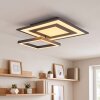 Platte moderne LED-plafondlamp Lerin met frames en instelbare lichtkleur 2700-6500 Kelvin