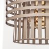 Hanglamp Lomir, kooikappen met rasterstructuur, voor de eettafel, montageverstelbaar