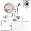 Sandkleurige clusterhanglamp Gastor met 3 rookkleurige glazen bollen voor de eettafel