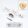 Moderne Cluster-plafondlamp Gastor met 3 glazen bollen in amber en helder