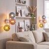 Retro wandlamp Gastor met verticale opstelling en drie lichtpunten, 2-delige set