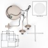 Cluster-hanglamp Gastor, verstelbaar bij montage, drie witte glazen bollen voor de eettafel