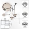 Cluster-hanglamp Gastor met 3 rook- en heldere glazen bollen voor de eettafel