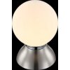 Globo Kitty Tafellamp Chroom, Nikkel mat, 1-licht