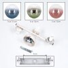 Moderne wandlamp Gastor, 2-delige set met drie glazen bollen voor de zithoek