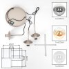 Moderne cluster-hanglamp Gastor met glazen bollen in rookkleurig, amber en helder