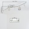 Moderne LED-plafondlamp Villenauxe met 6 draaibare lichtkoppen, 3000 Kelvin warmwit