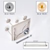 Cluster-plafondlamp Gastor met 4 moderne glazen bollen in rookkleurig en amber