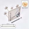 Moderne plafondlamp Gastor met 4 glazen bollen in amber en helder, zandkleurig armatuur