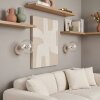 Moderne wandlamp Gastor, 2-delige set, met zichtbare E14-fitting en heldere bol