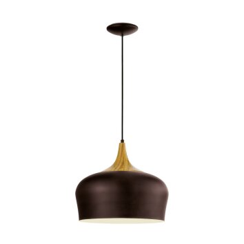 Eglo OBREGON Hanglamp Bruin, Hout licht, Roze, 1-licht