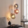 Retro 3-lichts wandlamp Gastor met drie gekleurde lichtpunten in verticale opstelling