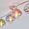 Moderne plafondlamp Gastor met gebogen zandkleurige balk en 4 lichtpunten, E14
