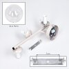 Cluster-plafondlamp Gastor met drie heldere glazen bollen, moderne armatuur, E14