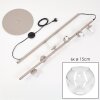 Moderne vloerlamp Ripoll met zes heldere glazen bollen, ronde vorm, E14