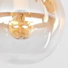 Moderne cluster-plafondlamp Gastor met 3 ronde kappen in amber en helder, E14