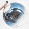 Retro-wandlamp Koyoto als 2-delige set met drie glazen bollen in blauw, groen en goud