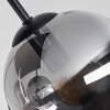 Cluster-plafondlamp Gastor met 4 moderne rookglazen bollen, E14, ø 15 cm