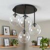 Moderne Cluster-plafondlamp Chehalis met 4 heldere glazen bollen, G9